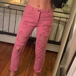Signature Eight pink denim jeans
